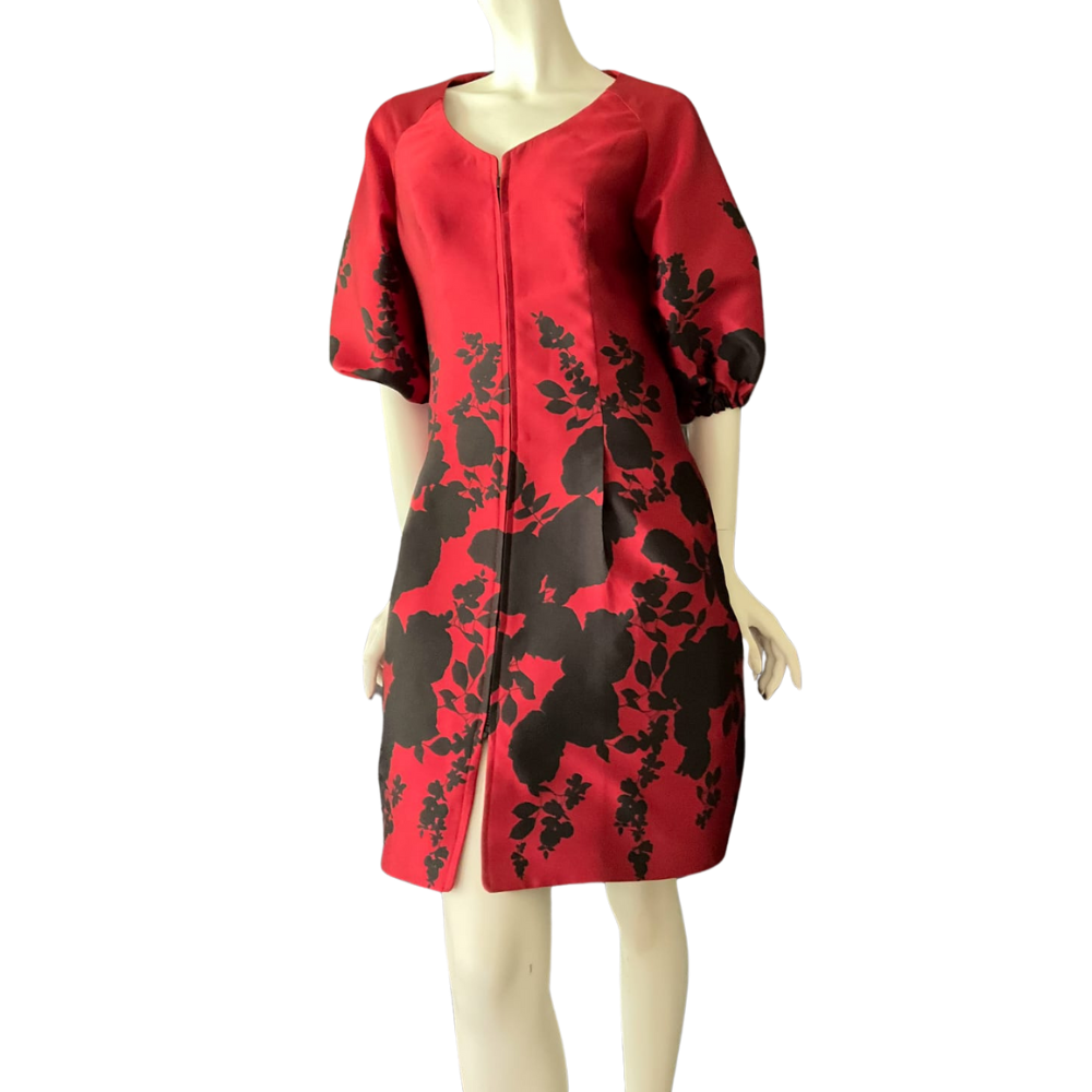💫Limited Edition Red Mikado Silk Dress – Only 3 Made