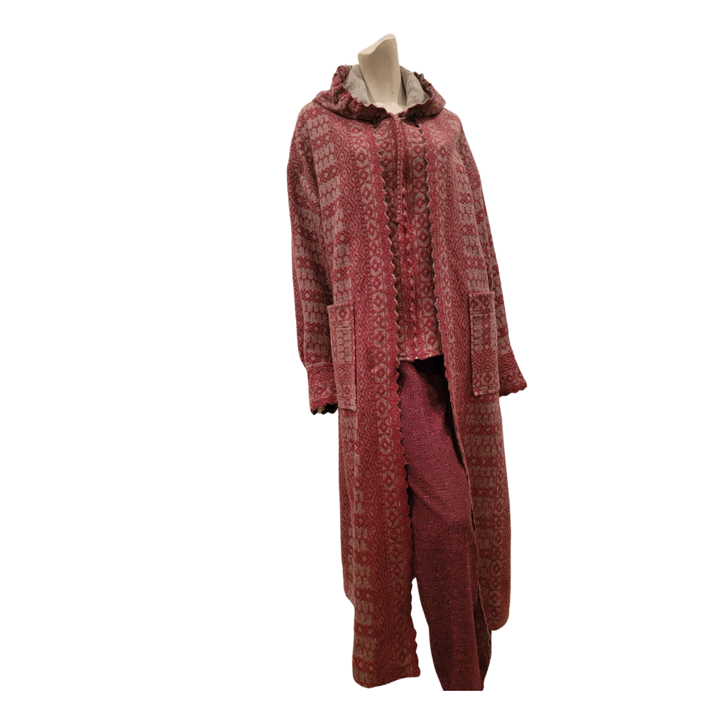Handmade Wool Knit 2-Piece Coat Set – Only 3 in the World